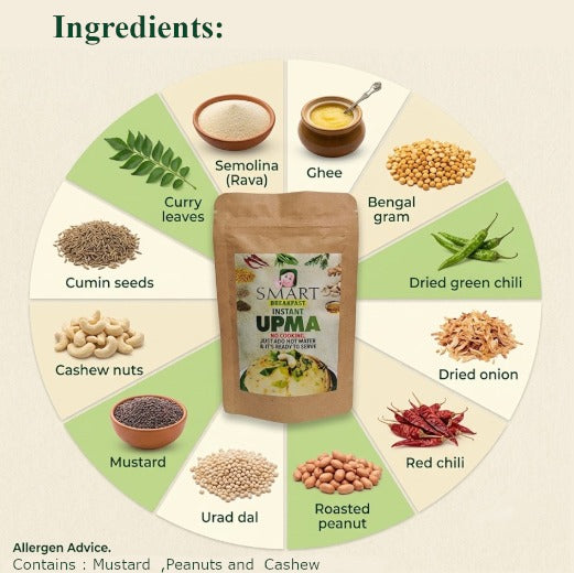 Smart Instant Upma – Ready-to-Cook Upma | 100g