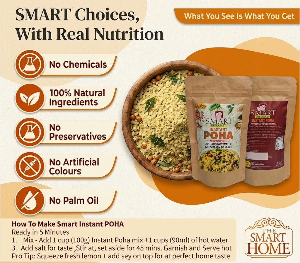 Smart Instant Poha – Ready-to-Cook Poha | 100g