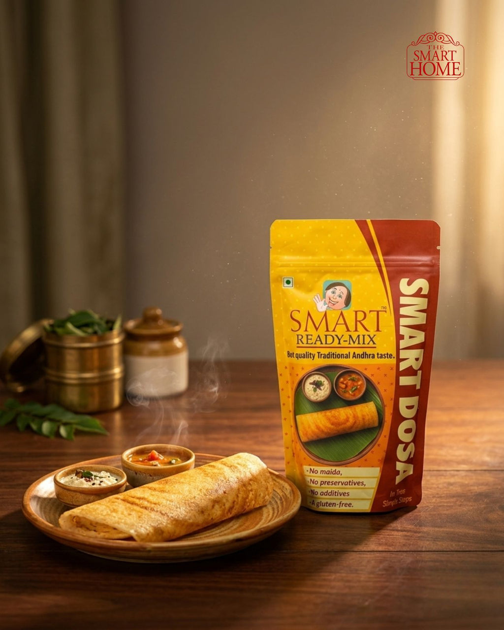 Smart Dosa – Authentic Andhra Breakfast Mix | High Protein & Very Low Sodium | 250g