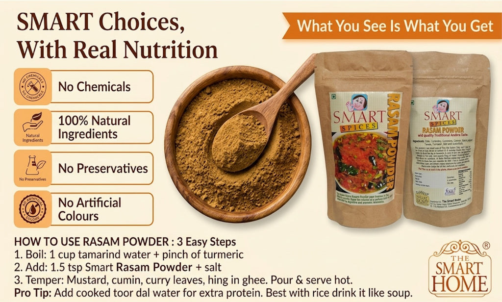 Smart Rasam Powder – South Indian Spice Mix | 100g