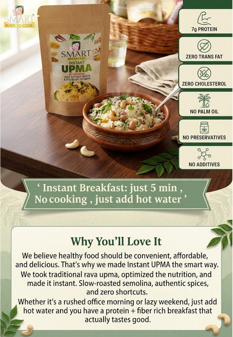 Smart Instant Upma – Ready-to-Cook Upma | 100g